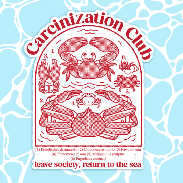 Carcinization Club Sticker