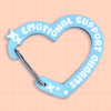 METAL Emotional Support Charm Carabiner