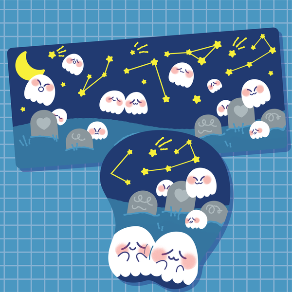 Starry Boo Desk Mat
