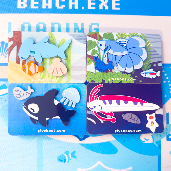 Aquarium Ita Bag Pin Sets