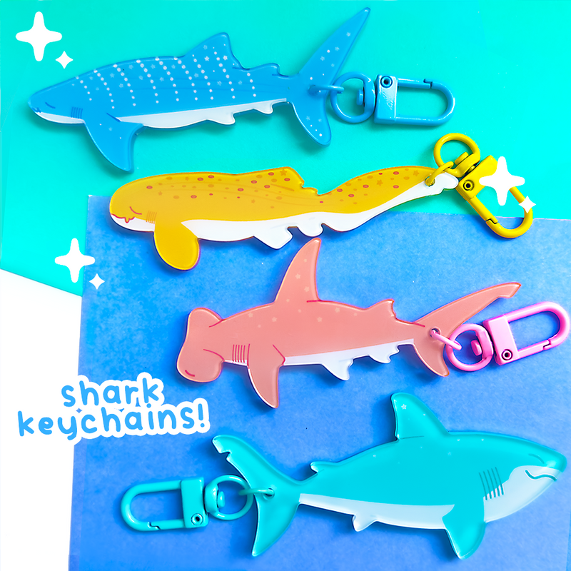 Shark Acrylic Charms