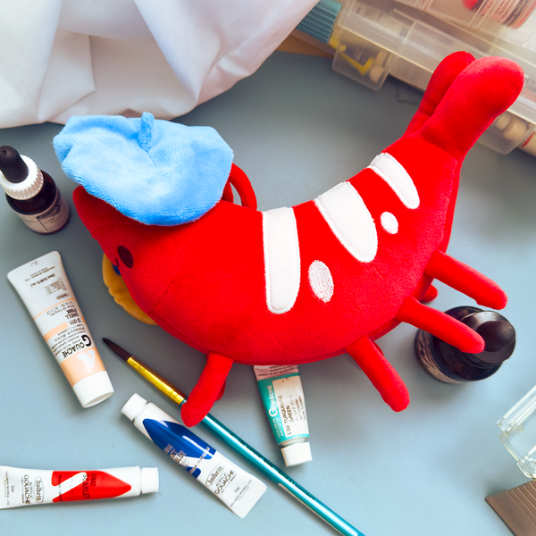 Shrimp Artist Plushie