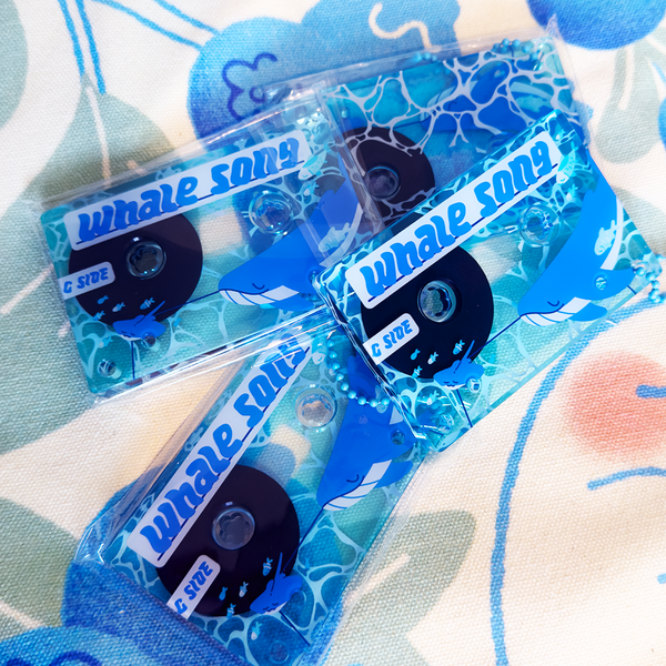 Whale Song Cassette Charm