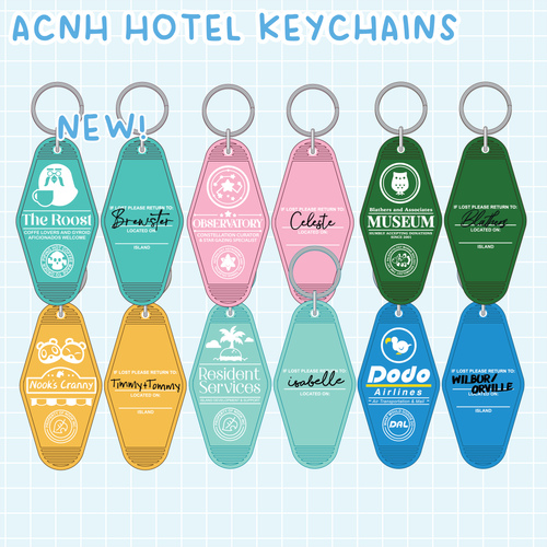 ACNH Hotel Keychain