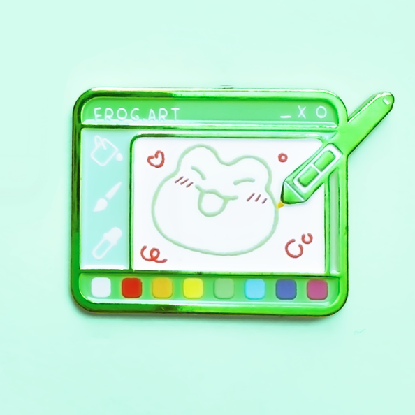 Frog Tablet Pin