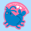 Shrimply Adore You Sticker