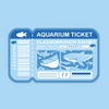 Elasmobranch Aquarium Ticket Sticker