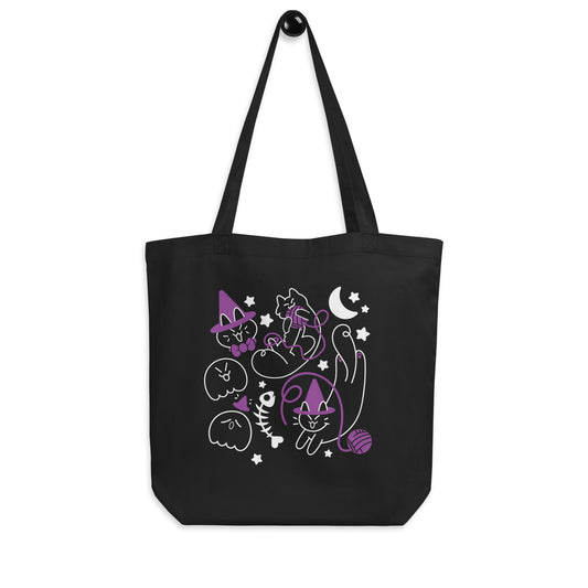 Witchy Cat Tote Bag