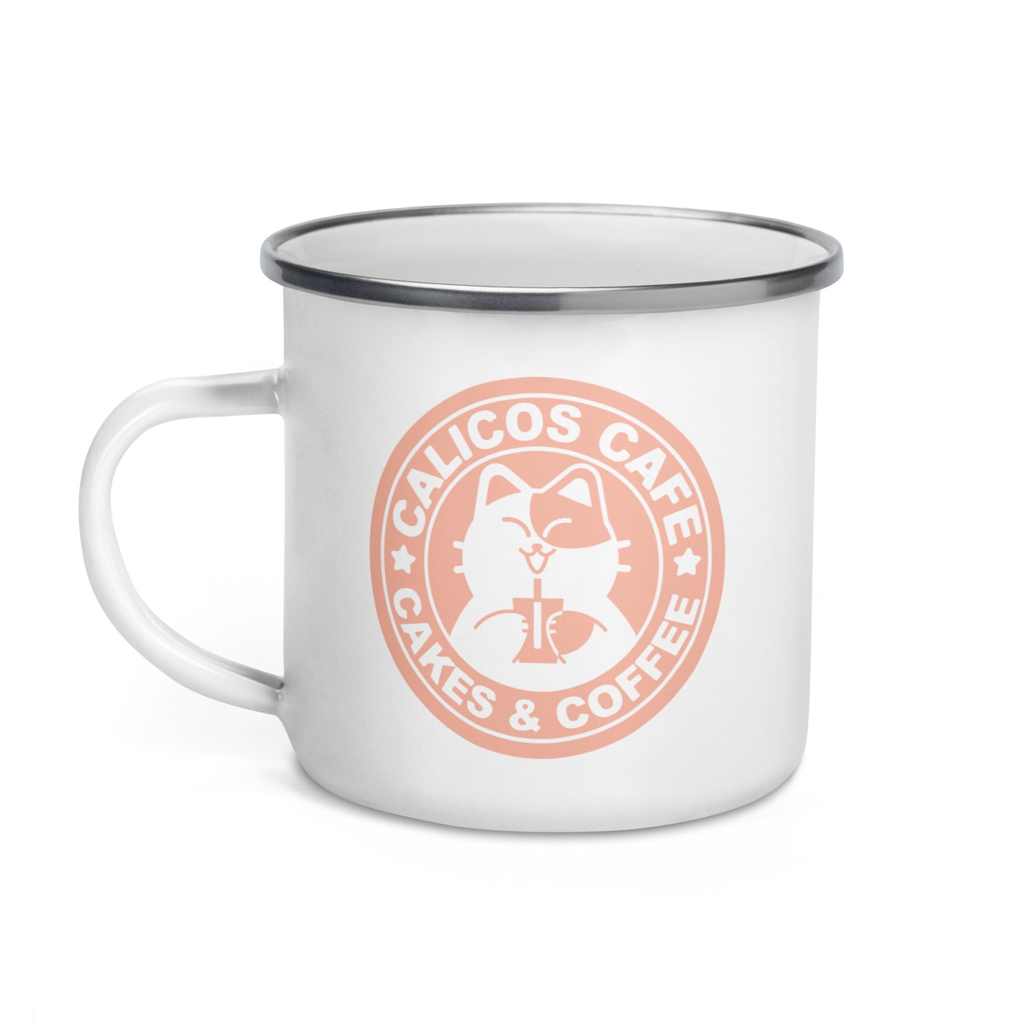 Calico Cafe Enamel Mug