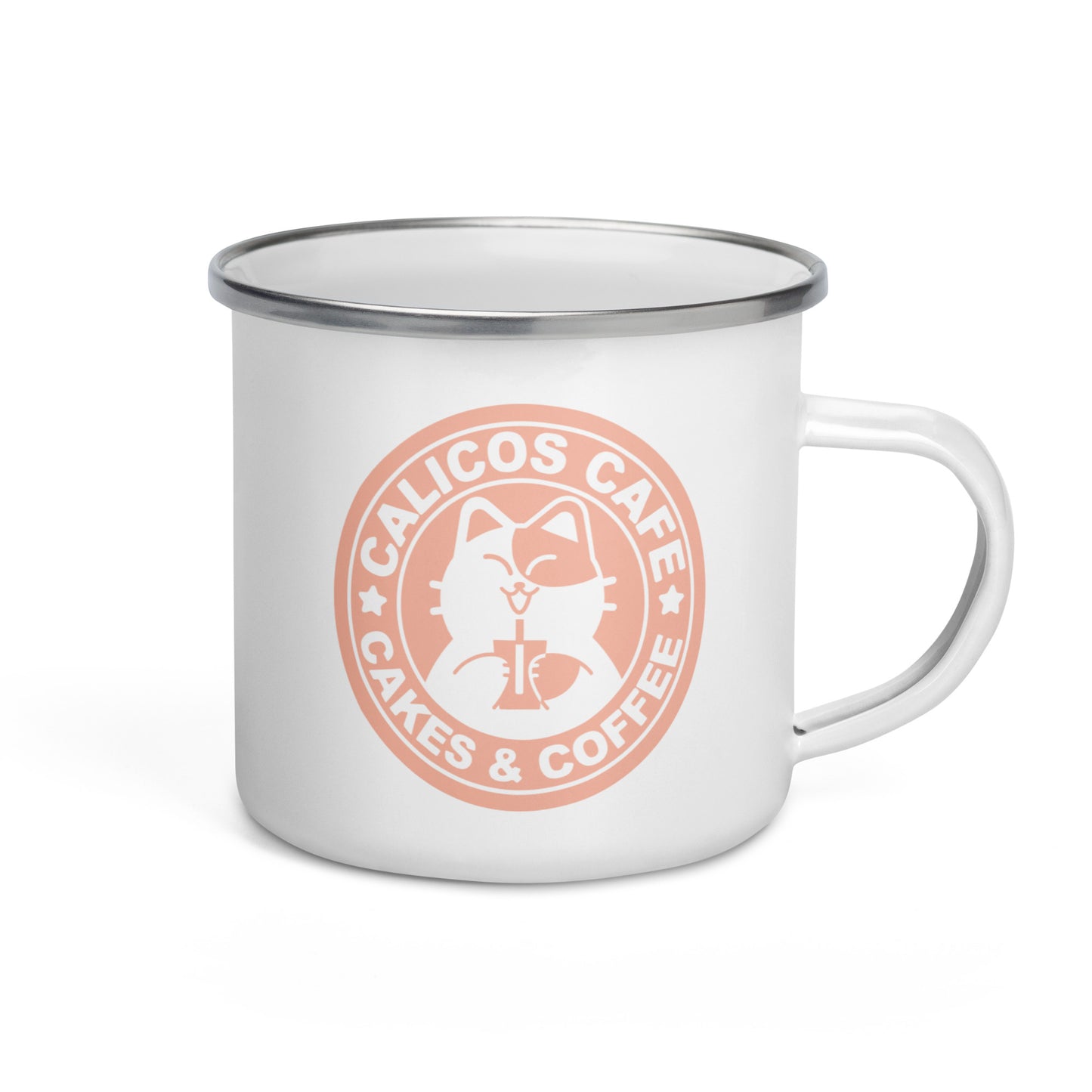 Calico Cafe Enamel Mug