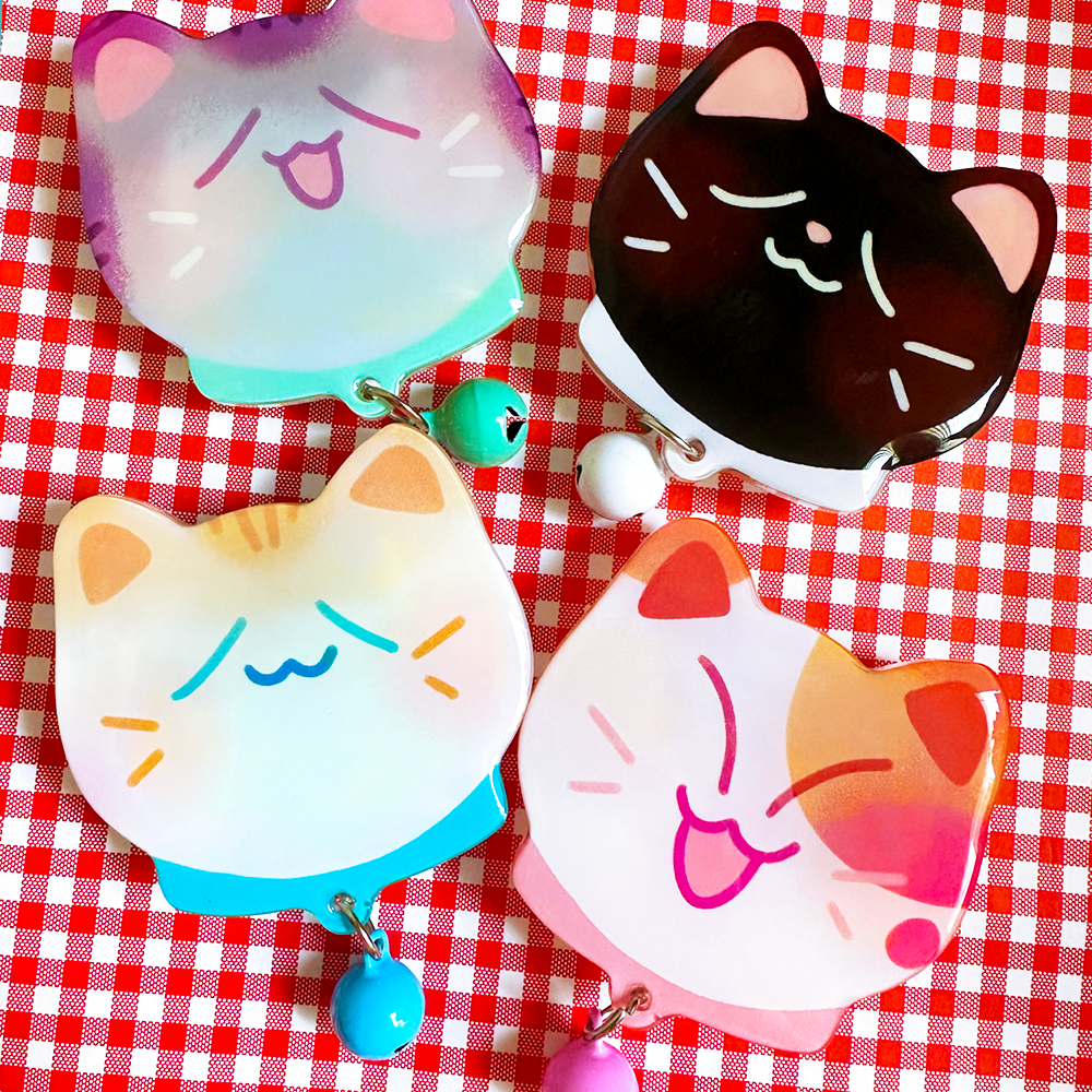 Kitty Bell Phone grips