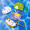Nudibranch Frosted Charms
