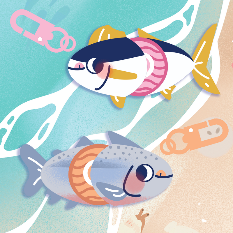 PREORDER Tuna and Salmon Charms