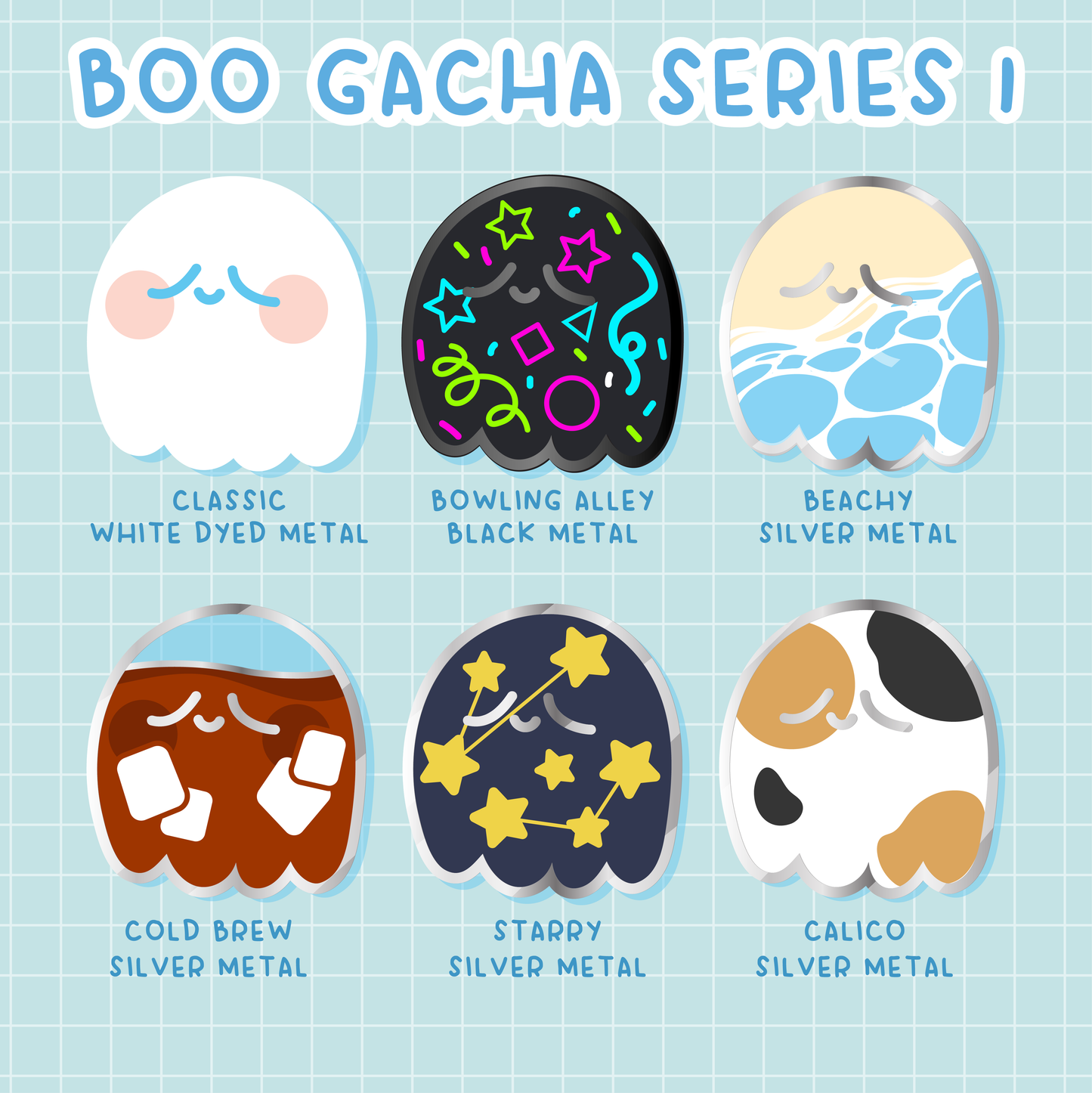 Mini Boo Pin Gacha Series 1