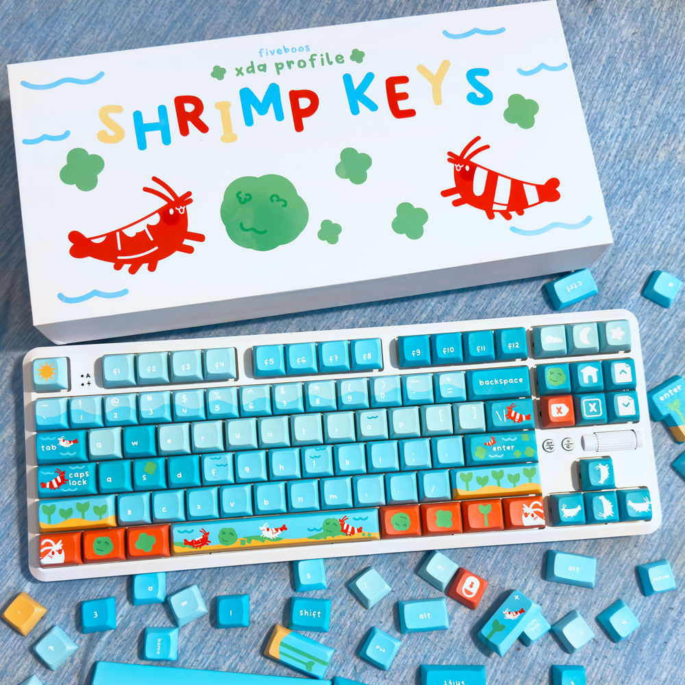 [PREORDER] Marimo Shrimp Keycaps – Fiveboos