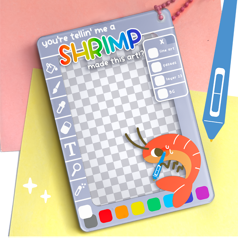 PREORDER A SHRIMP made this art? Photo charm