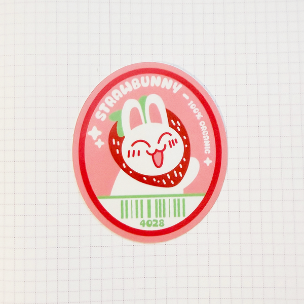 Strawbunny Sticker
