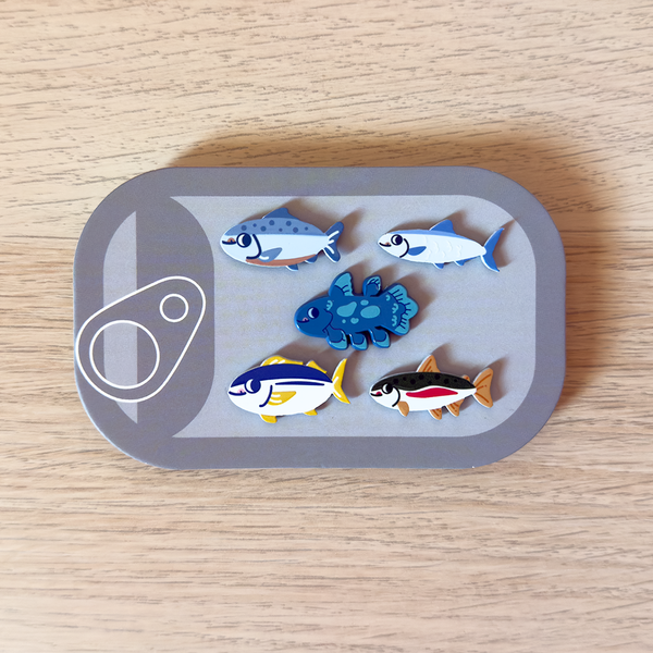 Tinned Fish Pin Set