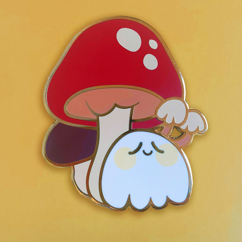 Peek-a-boo Mushroom Pin